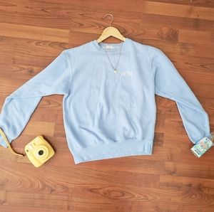 JOHN GALT oversized blue crew neck ♡ SZ small
